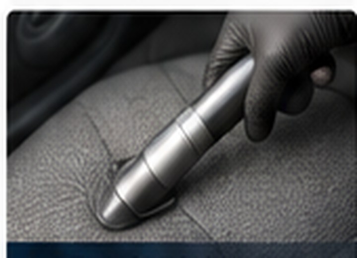 Interior detailing process with deep cleaning on seats and fabric
