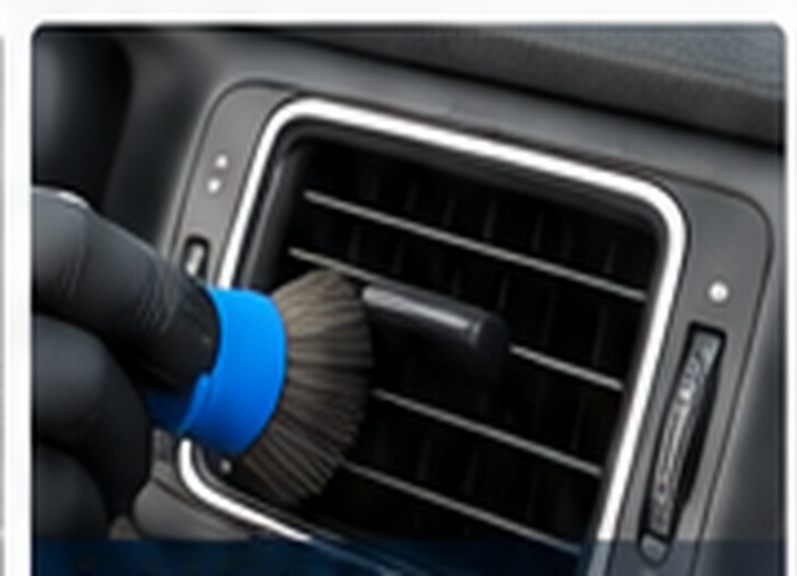 Close-up of careful detailing in a vehicle interior