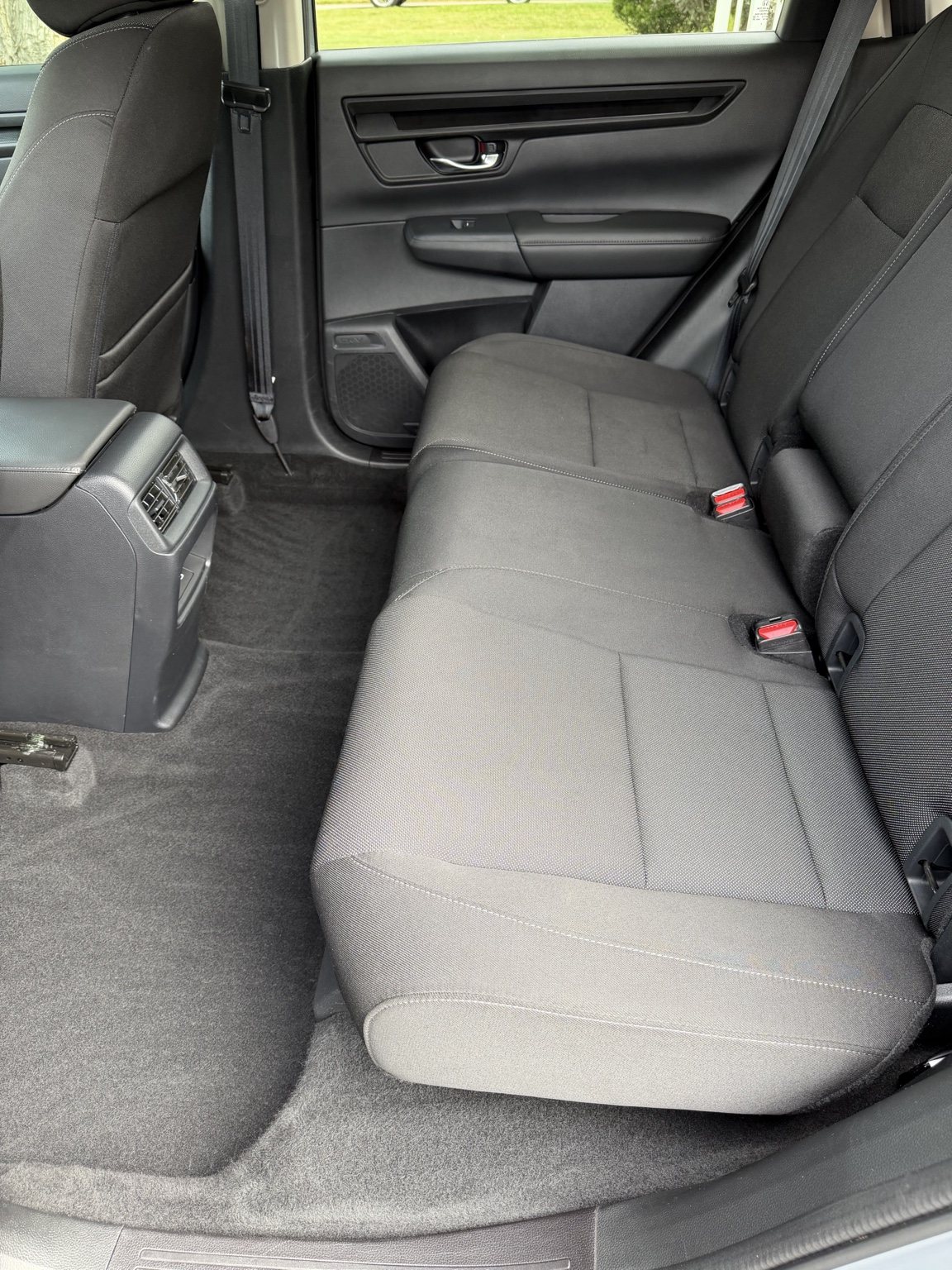 Clean rear seating area after interior detailing